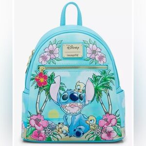 🌺Loungefly Disney Lilo & Stitch Ducklings Beach Mini Backpack🌺